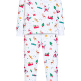 Little English Ruffled Printed Jammies - Vintage Christmas
