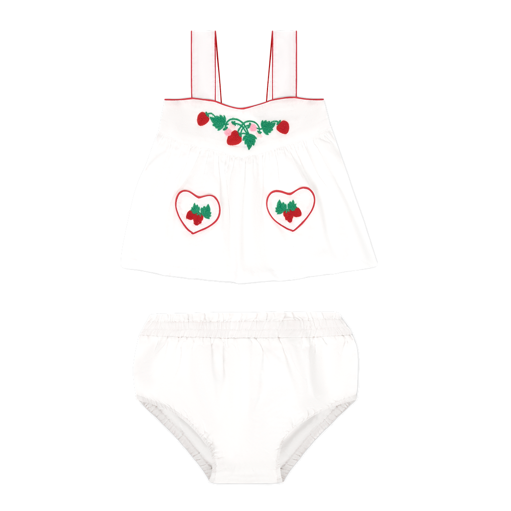 Minnow Heart Pocket Top and Bloomer Set