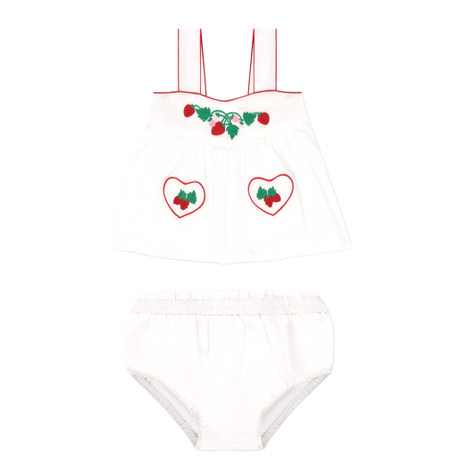 Minnow Heart Pocket Top and Bloomer Set
