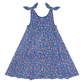 Minnow Navy Floral Tie Knot Button Front Dress