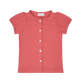 Minnow Red Pointelle Puff Sleeve Shirt