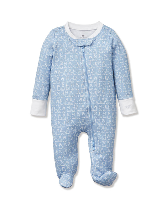 Hoppy Days Blue Pima Romper
