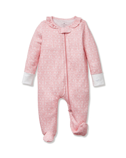 Petite Plume Hoppy Days Pink Pima Romper