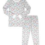 Lullaby Set Sweet Pea PJ Set - Candy Corn Kisses Blue