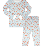 Lullaby Set Sweet Pea PJ Set - Candy Corn Kisses Blue