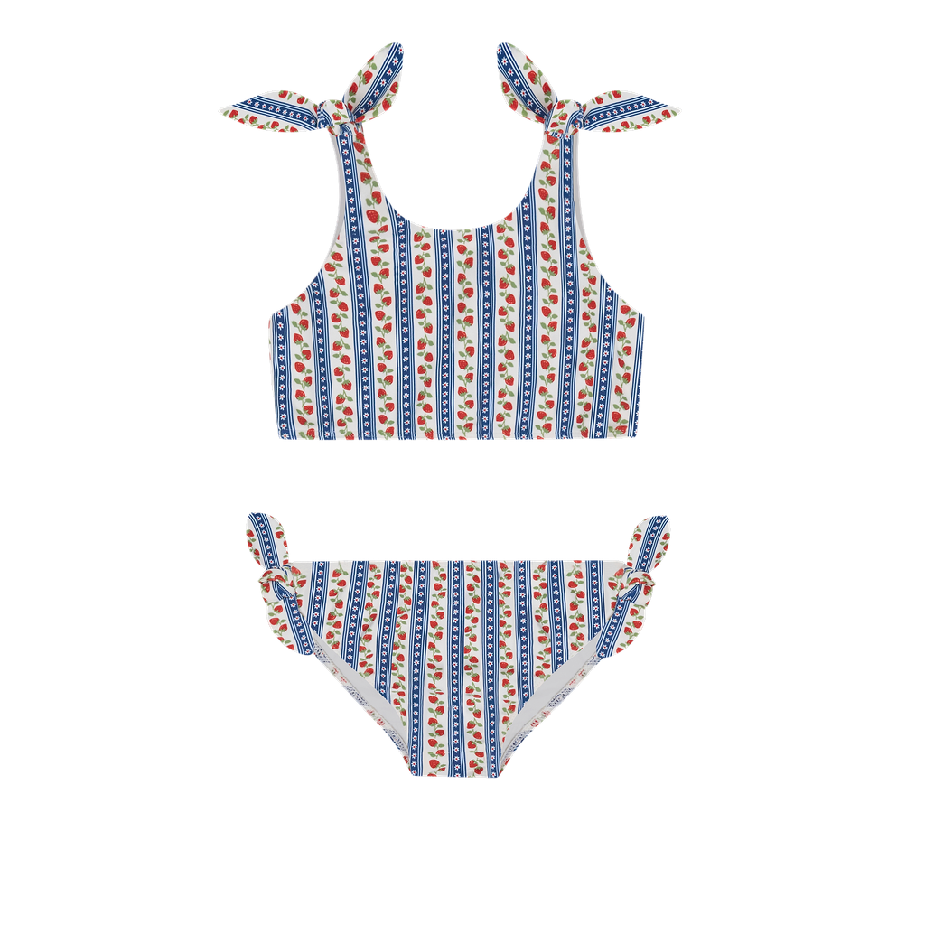 Minnow Strawberry Fields Tie Knot Bikini