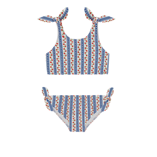 Minnow Strawberry Fields Tie Knot Bikini