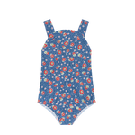 Minnow Navy Floral Bib One Piece