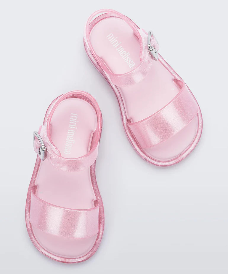 Mini Melissa Mini Melissa Mar Baby Sandals- Pink Glitter