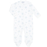 Nellapima Blue Pumpkin Patch Zipper Footie