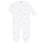 Nellapima Pink Pumpkin Patch Zipper Footie