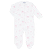 Nellapima Pink Pumpkin Patch Zipper Footie