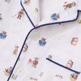 Petite Plume Teddy Goes To School Twill Short Set Pajamas