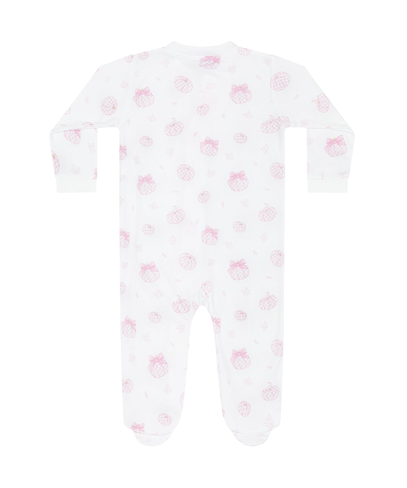 Nellapima Pink Pumpkin Patch Zipper Footie