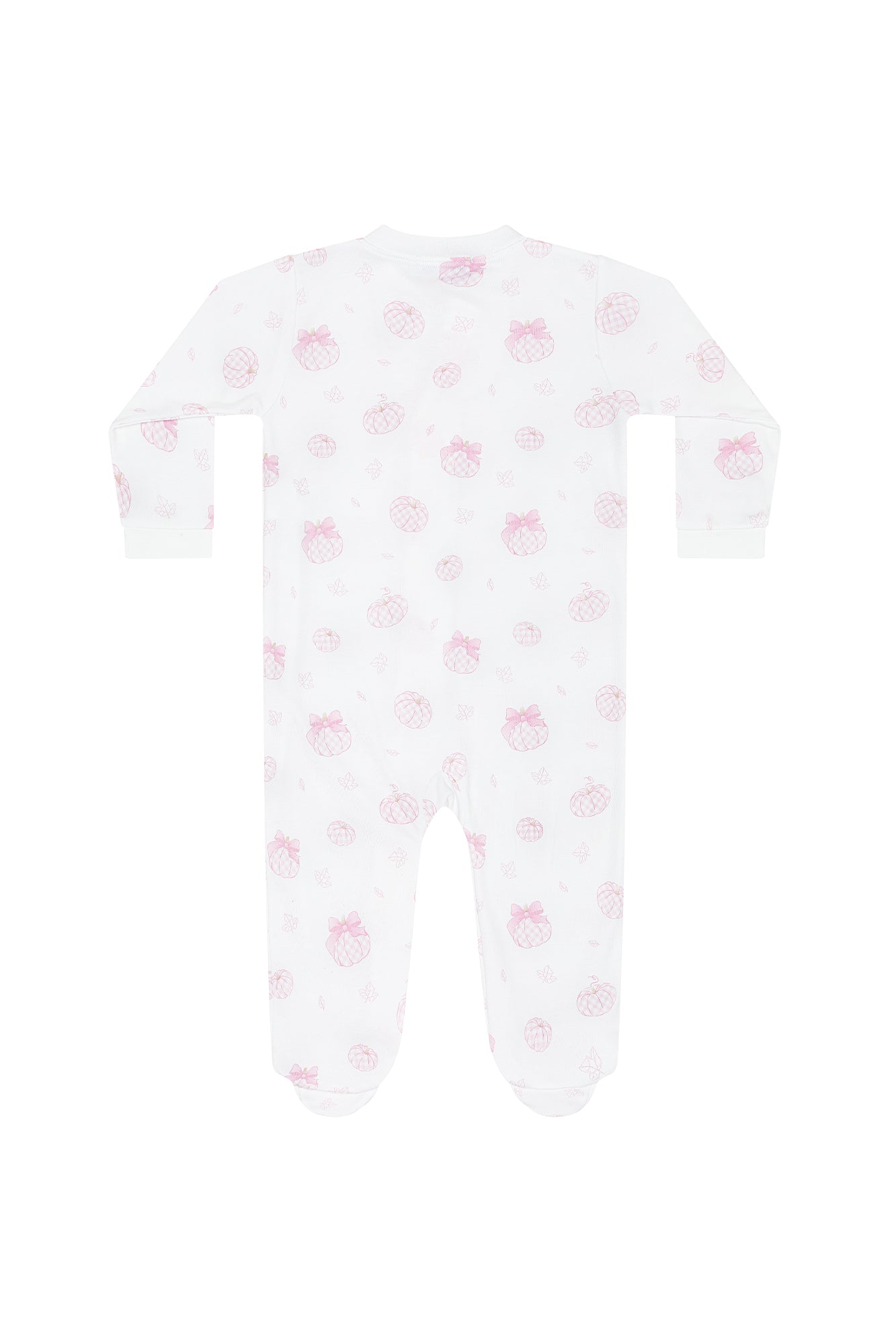 Nellapima Pink Pumpkin Patch Zipper Footie