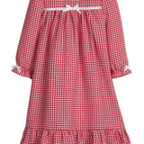 Little English Classic Nightgown- Red Gingham