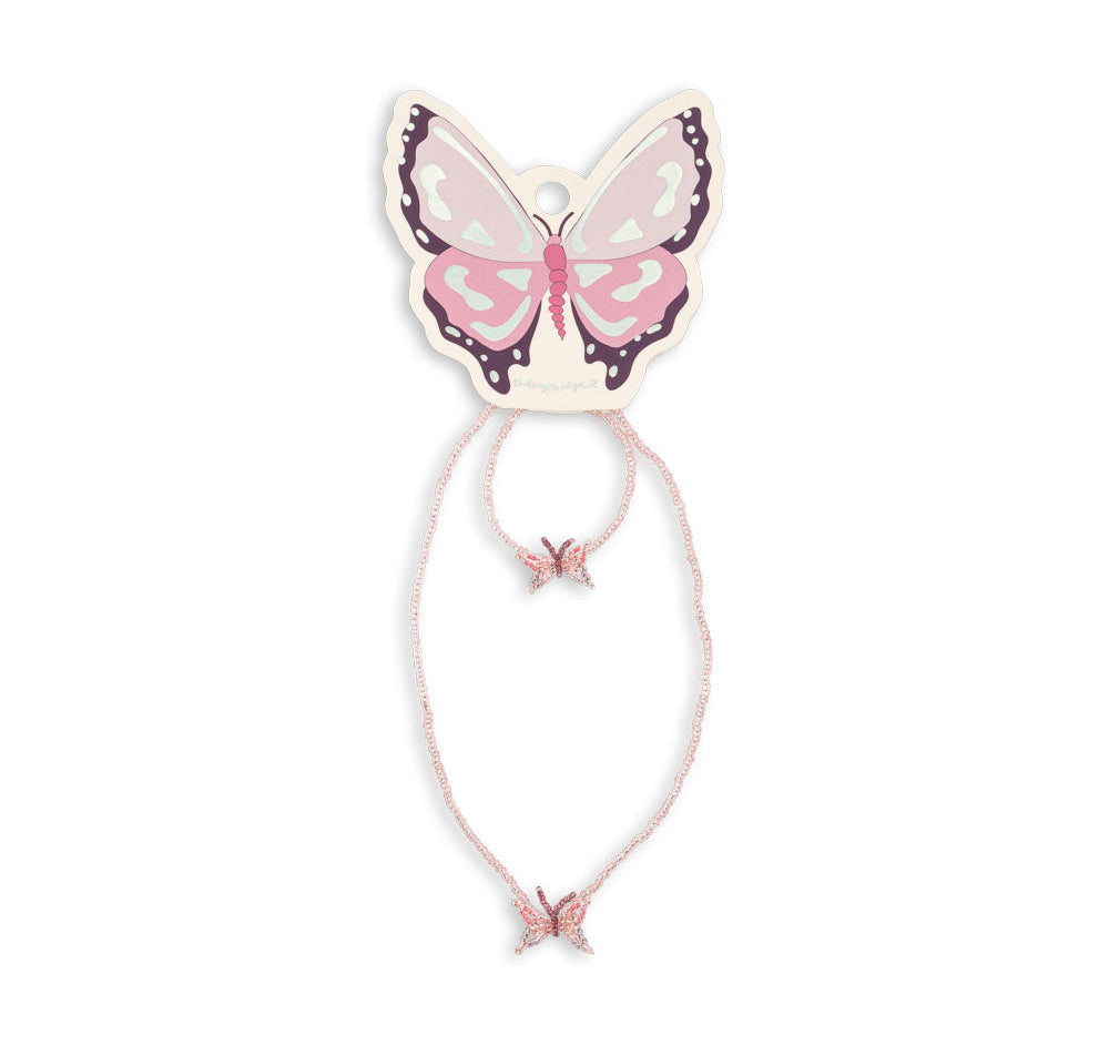 Konges Slojd Butterfly Necklace and Bracelet Set