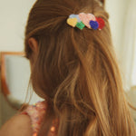 Konges Slojd Beaded Hair Clip- Coeur Colore