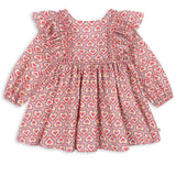 Konges Slojd Evia Bow Dress- Felice Rose