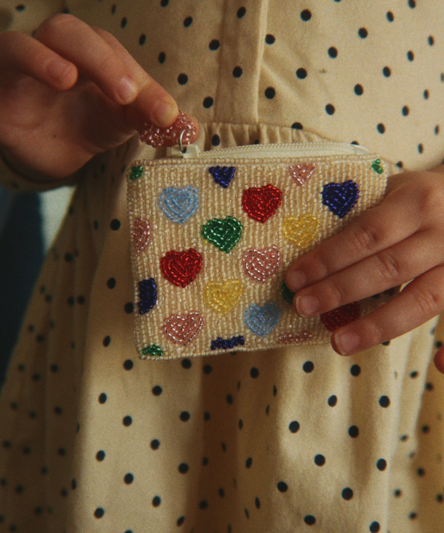 Beaded Wallet- Coeur Colore