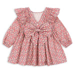 Konges Slojd Evia Bow Dress- Felice Rose