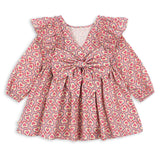 Konges Slojd Evia Bow Dress- Felice Rose