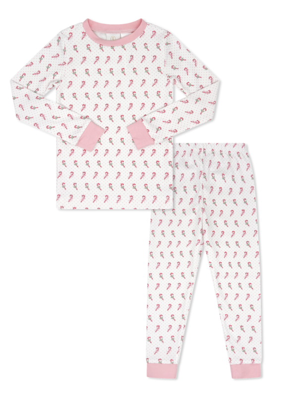 Lullaby Set Sweet Pea PJ Set - Candy Cane Lane Pink 