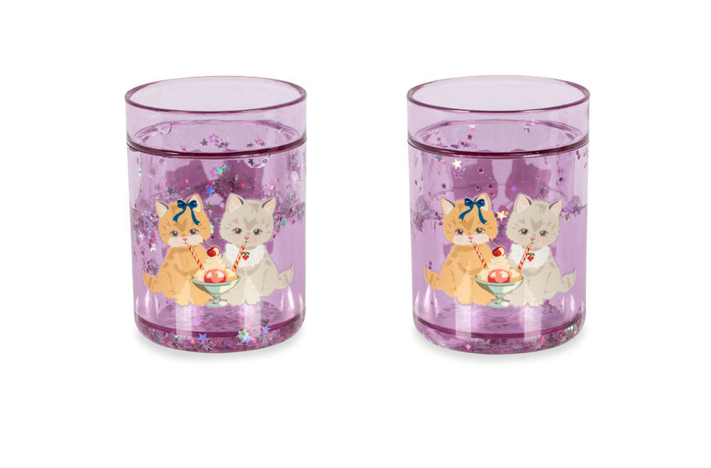Konges Slojd 2 Pack Glitter Cups- Kitty Gelateria