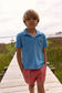Cerulean Blue French Terry Polo
