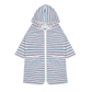 Minnow Stripe French Terry Hooded Zipper Coverup- MUR