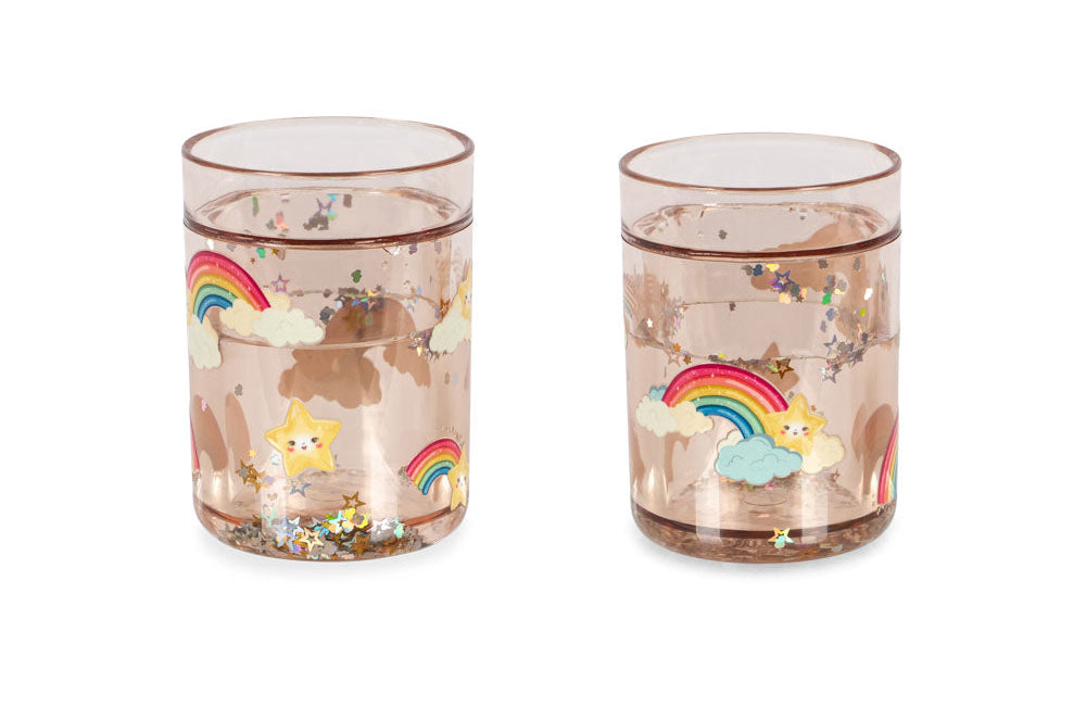 Konges Slojd 2 Pack Glitter Cups- Rainbow