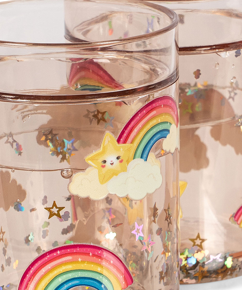 Konges Slojd 2 Pack Glitter Cups- Rainbow