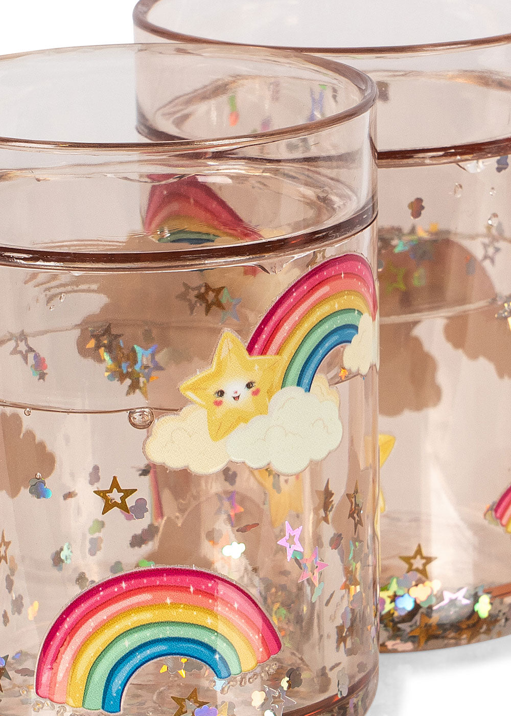 Konges Slojd 2 Pack Glitter Cups- Rainbow