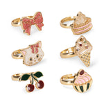 Konges Slojd Kitty Sweets 6 Piece Ring Set