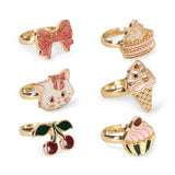 Konges Slojd Kitty Sweets 6 Piece Ring Set