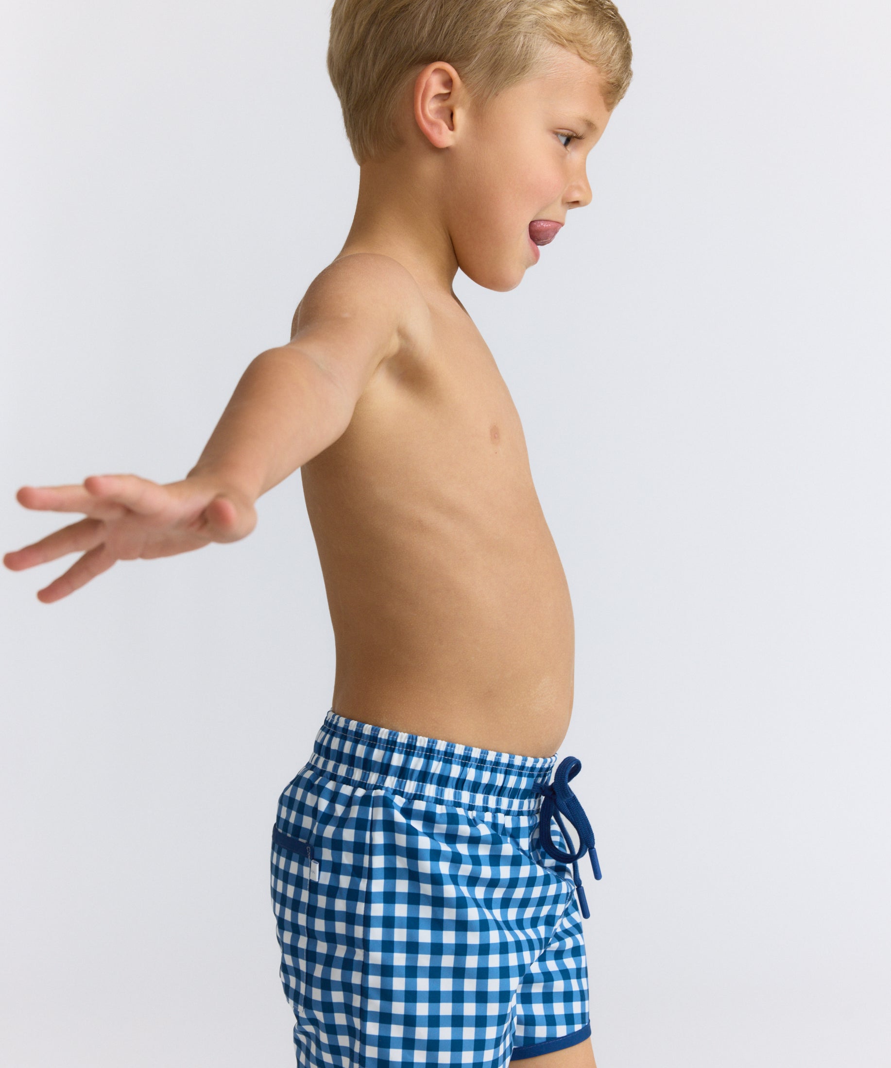 Navy Picnic Gingham Boardie