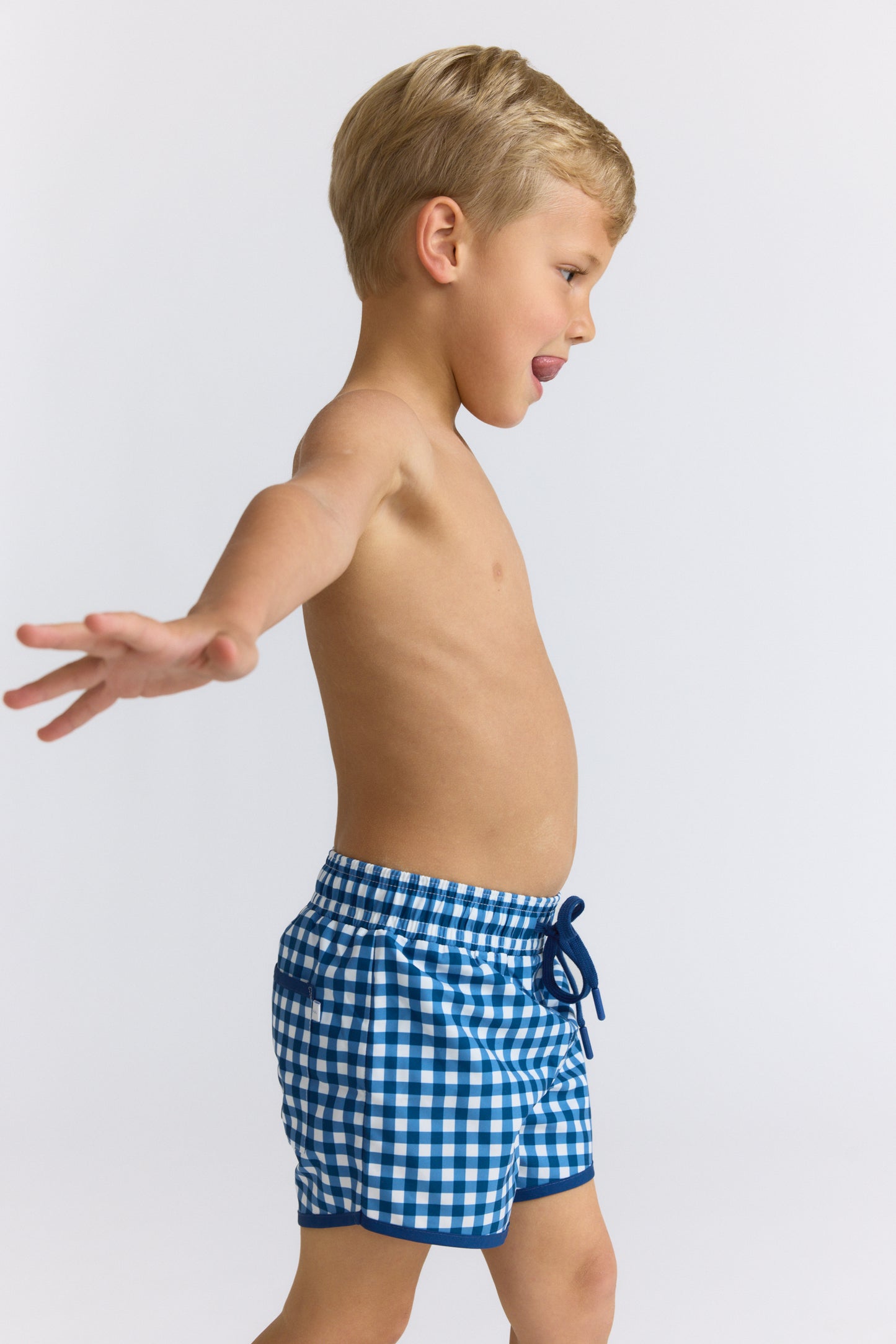 Navy Picnic Gingham Boardie
