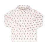 Lullaby Set Tiny Tot Turtleneck- Candy Cane Lane Pink