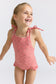 Cranberry Gingham Front Tie Strap Halter One Piece