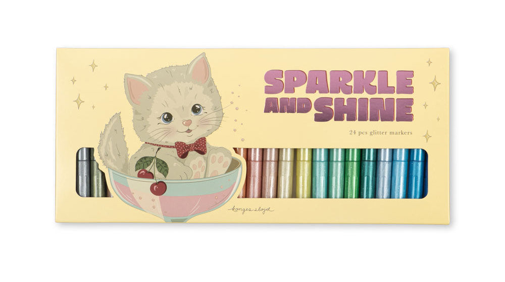 Konges Slojd Cat Glitter Markers