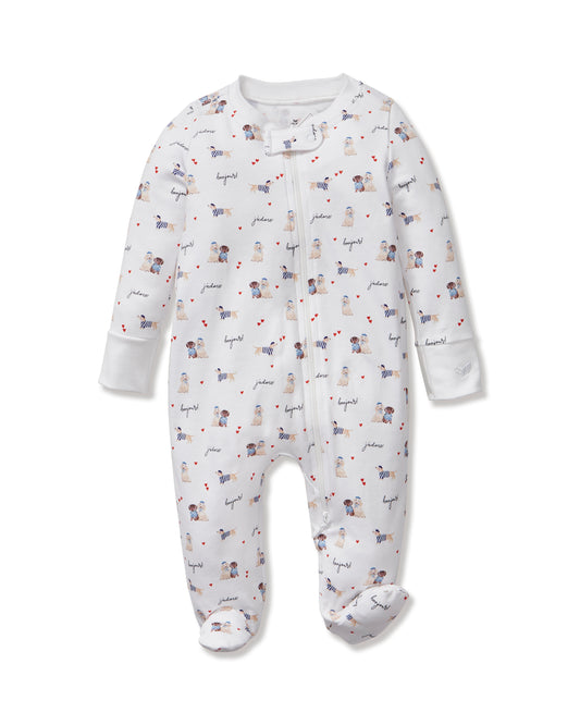 Petite Plume Le Woof Pima Romper