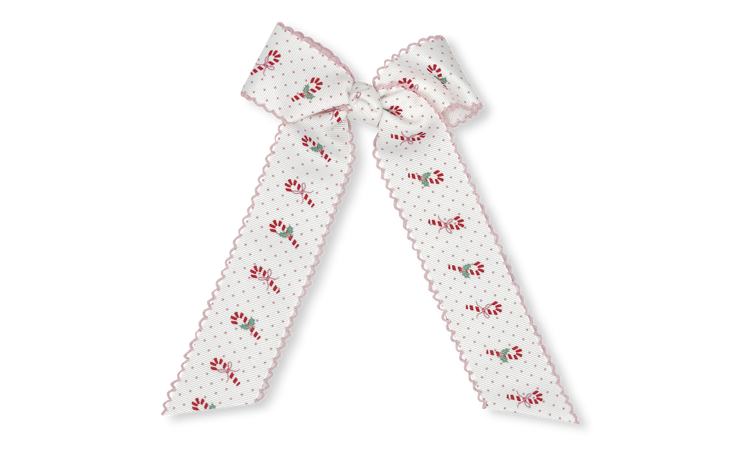 Lullaby Set Lola Long Bow- Candy Cane Lane