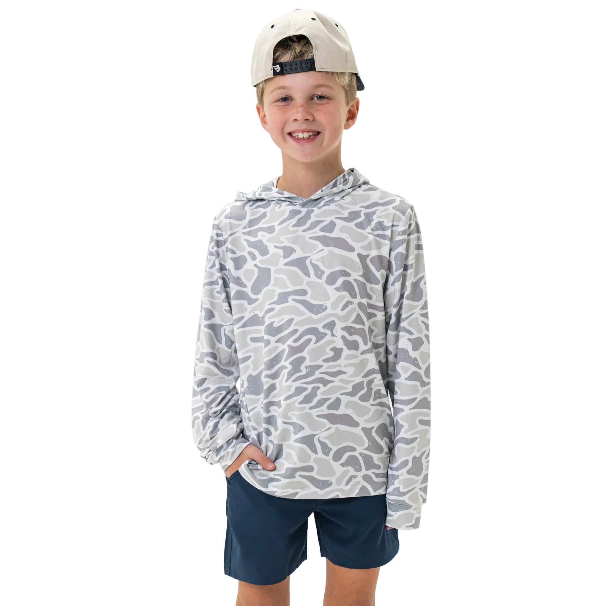 Burlebo White Camo Performance Hoodie