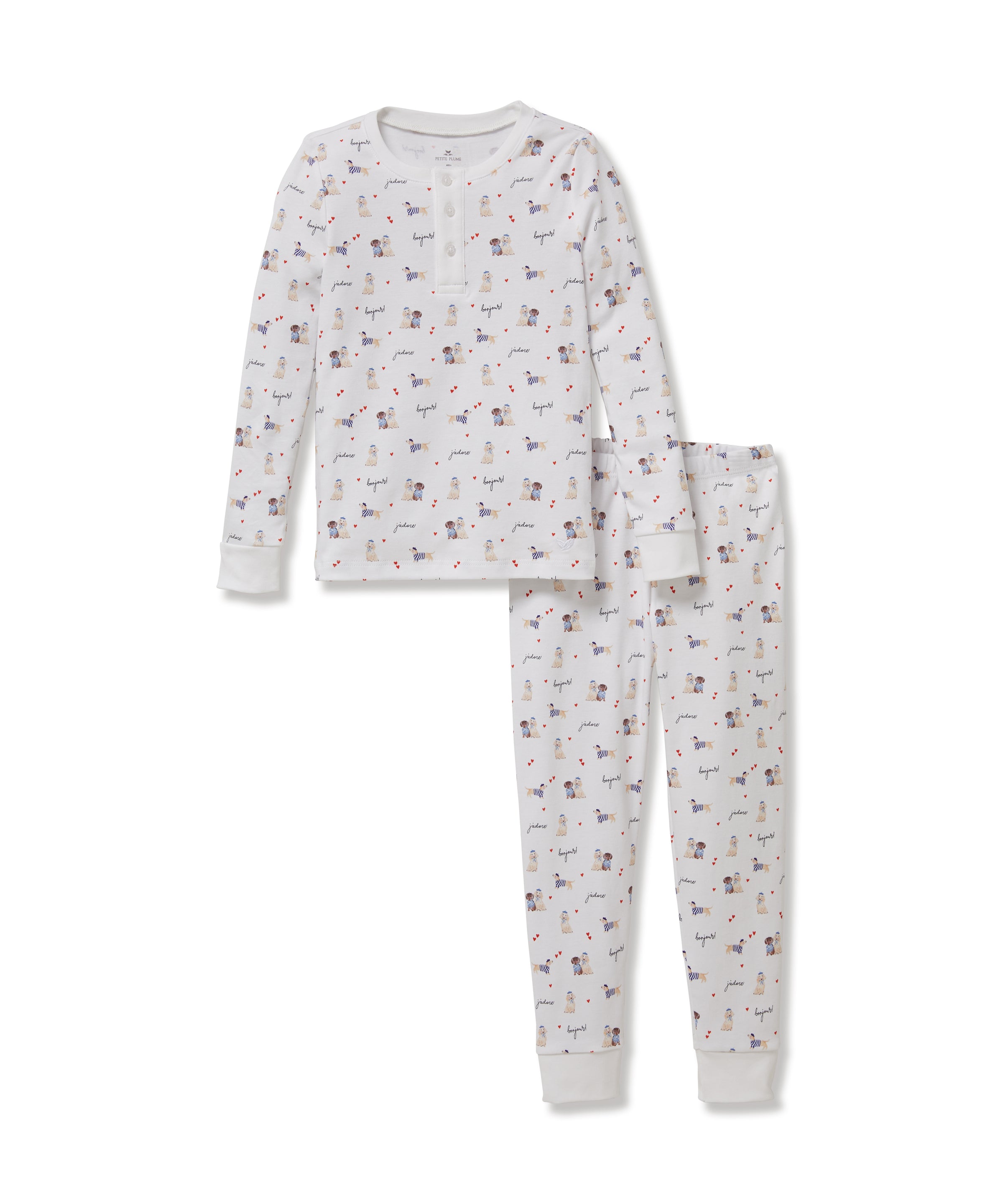 Petite Plume Le Woof Snug Fit Pajamas