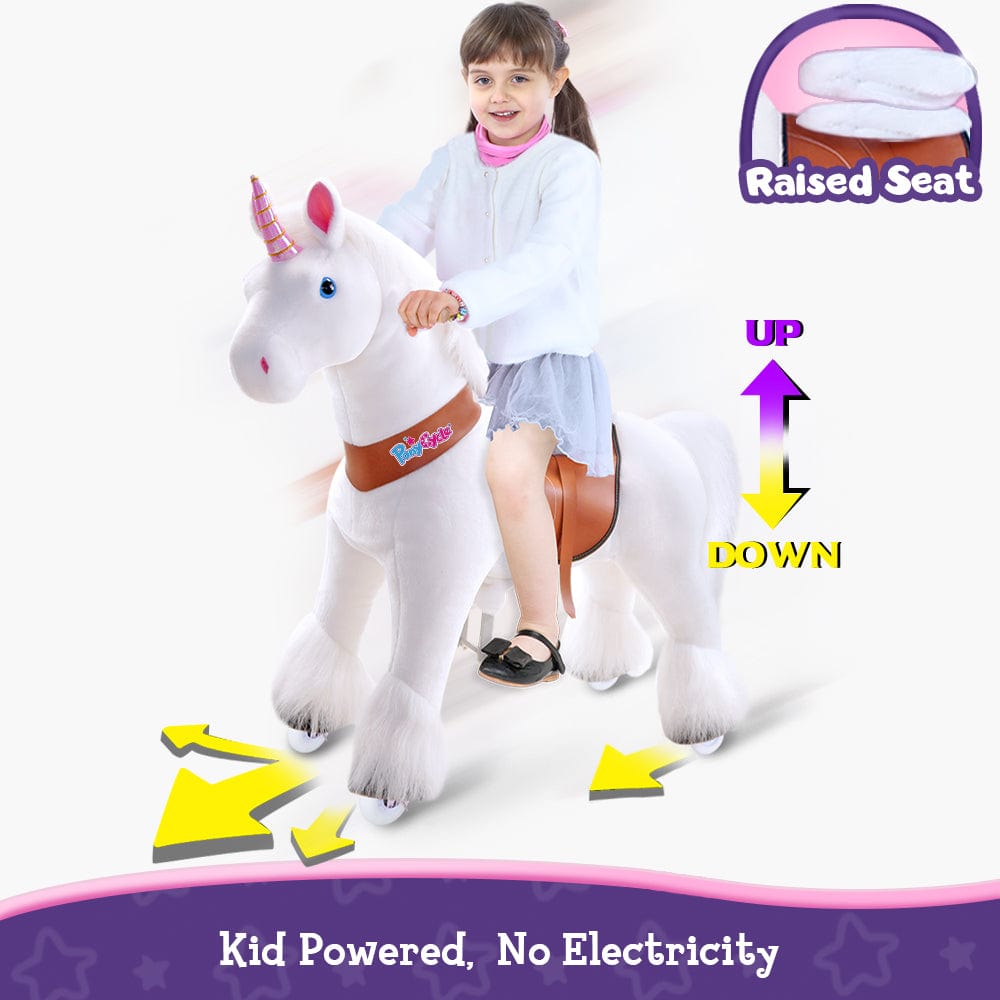 Model U® Unicorn Ride-On Toy Age 3-4 White