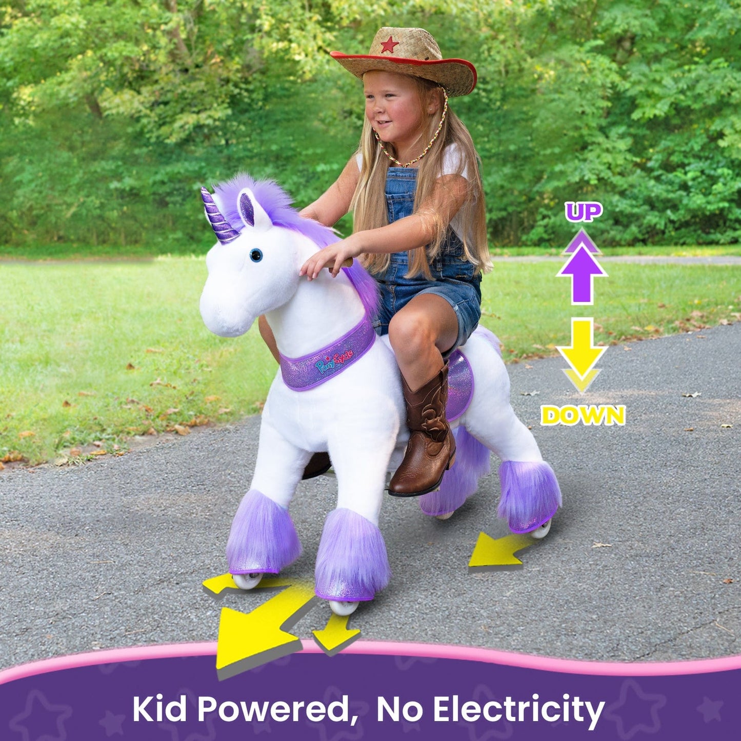 Model U® Ride-On Unicorn Age 4-7 Purple