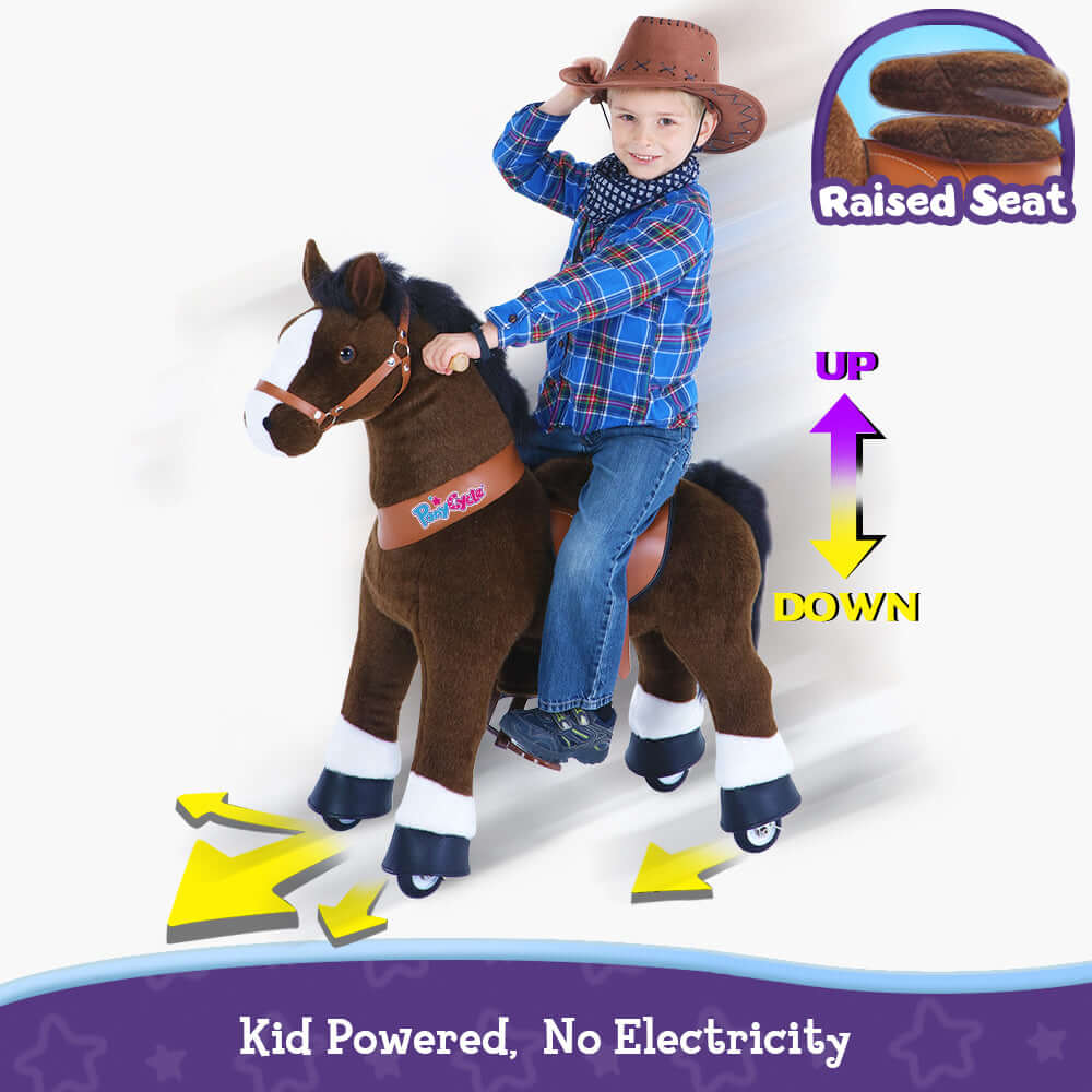 Model U® Riding Horse Toy Age 4-7 Chocolate