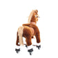 Model U® Ride‑On Pony Toy Riding Horse Age 4‑7 Brown