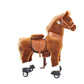 Model U® Ride‑On Pony Toy Riding Horse Age 4‑7 Brown