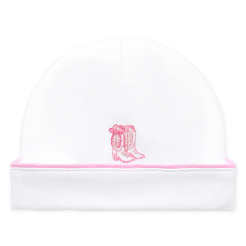 Magnolia Baby Darling Cowboy Boots Hat- Pink